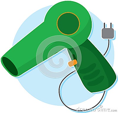 Blow Dryer Vector Illustration