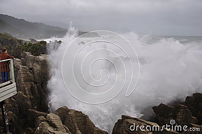 Blowhole series 1/5 Stock Photo