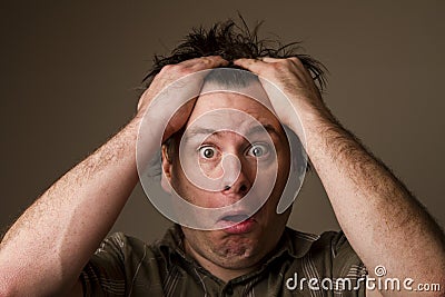 Blown mind Stock Photo