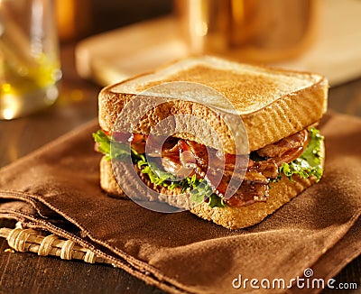 BLT bacon lettuce tomato sandwich Stock Photo