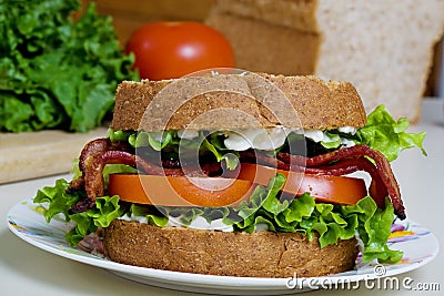 BLT sandwich Stock Photo