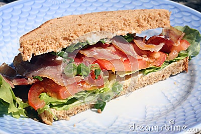 BLT sandwich Stock Photo