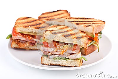 BLT sandwiches Stock Photo