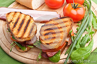BLT sandwiches Stock Photo