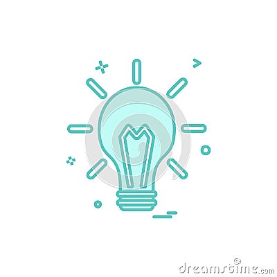 blub light electric icon vector design Vector Illustration