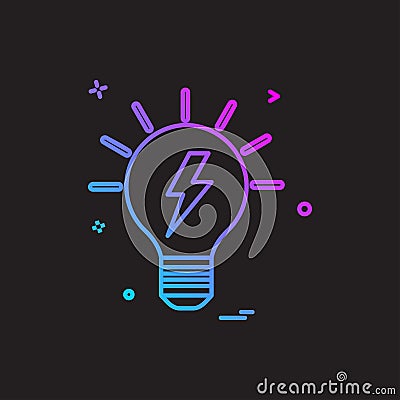 blub power electric icon vector design Vector Illustration