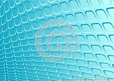 Blue 3d metal vector retro Vector Illustration