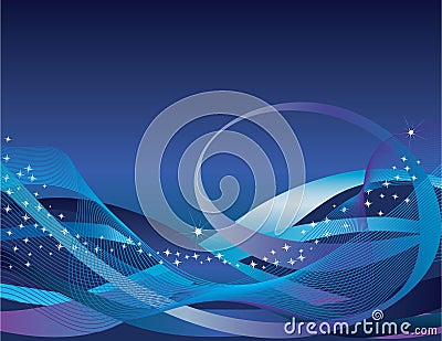 Blue abstract Vector Illustration