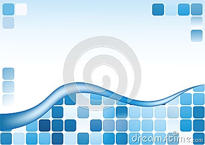 Blue abstract background. Vector Illustration