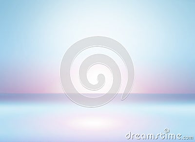 Blue abstract background blurred. empty white light gradient studio room. used for background and display or montage product Stock Photo