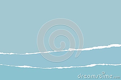 Blue Abstract Background with copy space. Abstract waves. Ocean waves with foam. Minimalist landscape design. Curved Vector Illustration