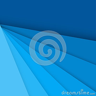 Blue abstract background paper style illustration Vector Illustration