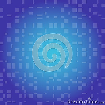 Blue abstract background with shallow transparent rectangles. Abstract texture of blue color. Cartoon Illustration