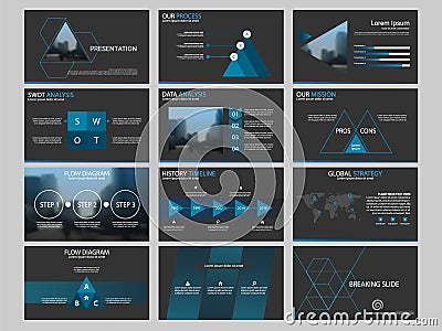 Blue abstract circle annual report Brochure design template vector. Business Flyers infographic magazine poster.Abstract layout Vector Illustration