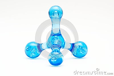 Blue abstract figure Stock Photo