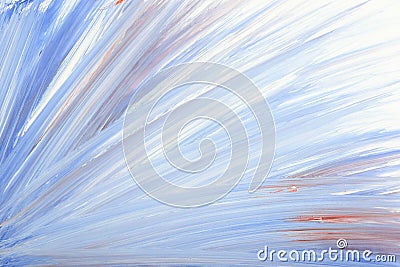 Blue abstract hand-painted gouache brush stroke daub background texture. Stock Photo