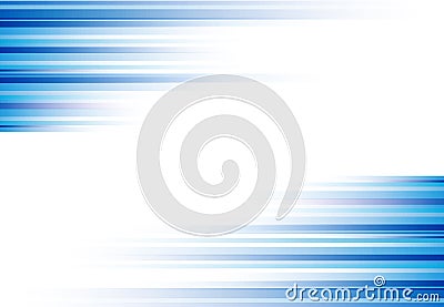 Blue abstract horizonal lines background technology Vector Illustration