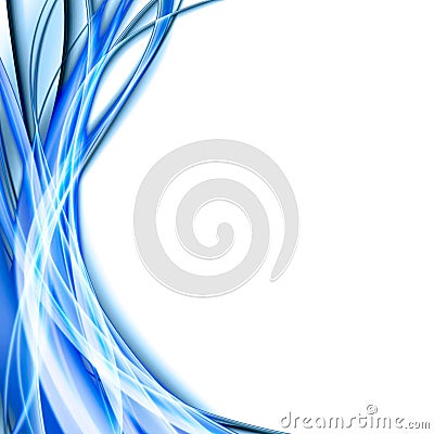 Blue abstract lines Stock Photo
