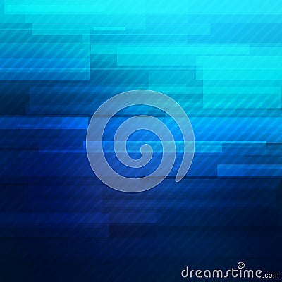 Blue abstract lines business vector background. Vector Illustration