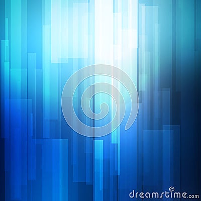 Blue abstract lines business vector background. Vector Illustration