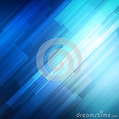 Blue abstract lines business vector background. Vector Illustration