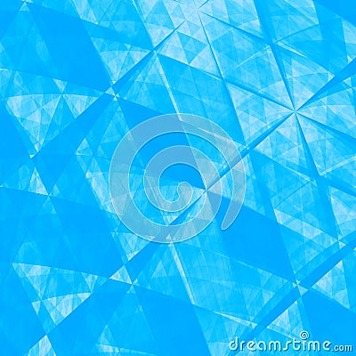 Blue Abstract Origami Paper Background - Texture Stock Photo