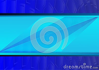 Blue abstract poly background with copy space Vector Illustration