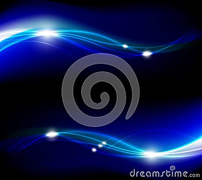 Blue abstract stylish fantasy background Cartoon Illustration