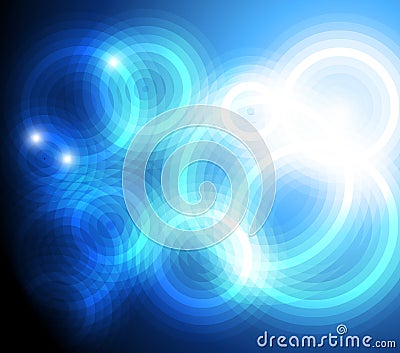 Blue abstract stylish fantasy background Vector Illustration