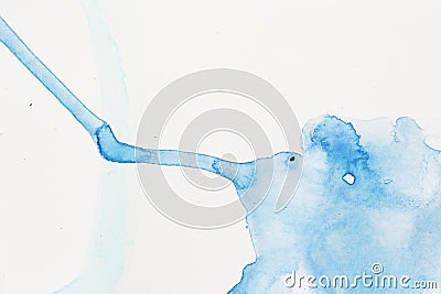 Blue abstract watercolor background design. Color theory. photo Stock Photo