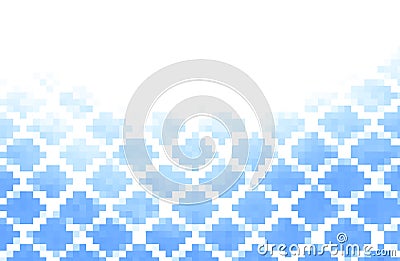 Blue abstraction, composed of blue bricks Stock Photo