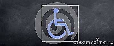 Blue Acess Symbol Stock Photo