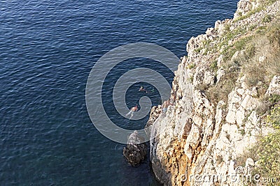 Blue Adiratic sea Editorial Stock Photo