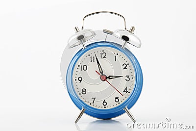 Blue alarm-clock Stock Photo