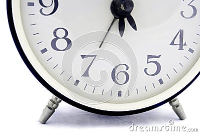 Blue alarm clock Stock Photo