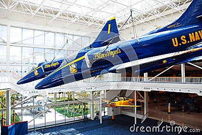 Blue Angel F-14 in Pensacola, Florida Editorial Stock Photo