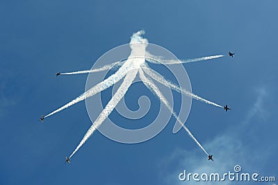 Blue Angels at Great New England Air Show Editorial Stock Photo