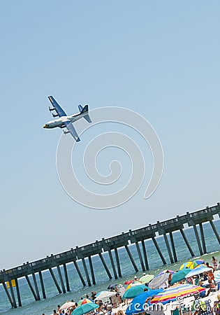 Blue Angels Pensacola Beach Airshow Editorial Stock Photo