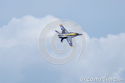 Blue Angels Performing Aerial Demonstrations in Jacksonville, Florida Editorial Stock Photo