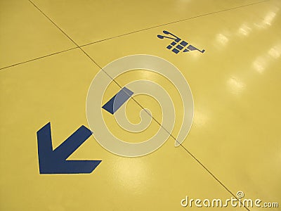 Blue arrow Stock Photo