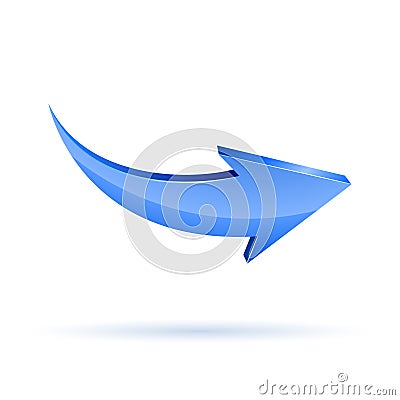 Blue Arrow Vector Illustration