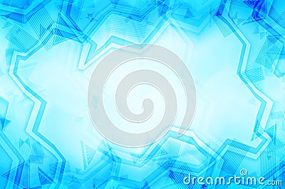 Blue art frame abstract background Stock Photo