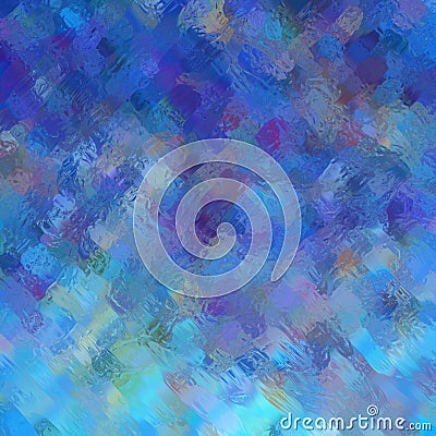 Blue Art Venetian Clear Glass Surface - Polychrome Murano Semitransparent Abstract Background Stock Photo