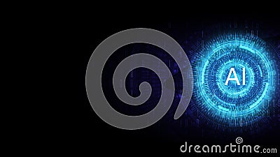 Blue artificial intelligence eye background,abstract futuristic technology background,machine learning technology concept Vector Illustration