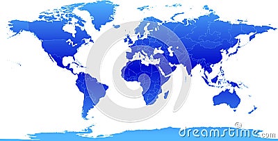 Blue Atlas Vector Illustration