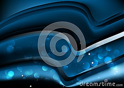 Blue Automotive Design Fractal Background Vector Illustration Design Stock Photo