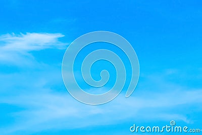 Blue backdrop in the air Stock Photo