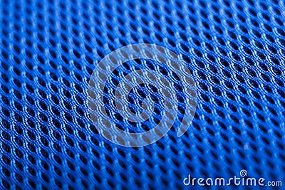 Blue background. Mesh fabric texture. Macro Stock Photo