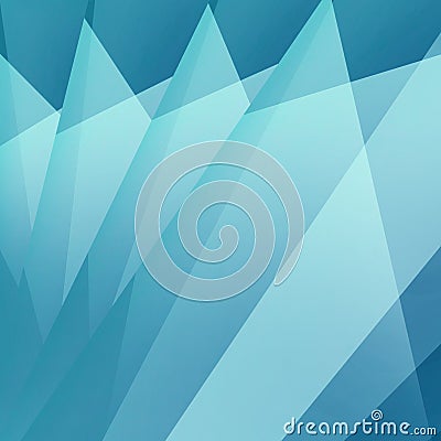 Blue background with triangle shapes layered in abstract modern pattern Stock Photo