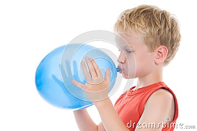 Blue Balloon Stock Photo